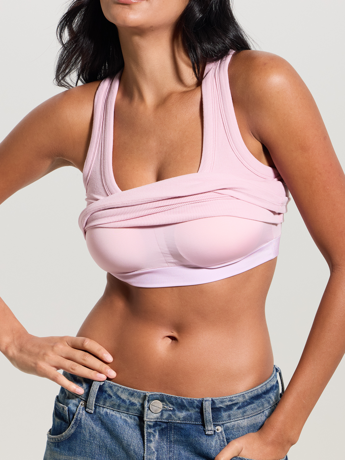 SculptEase Ribbed Racerback Tank