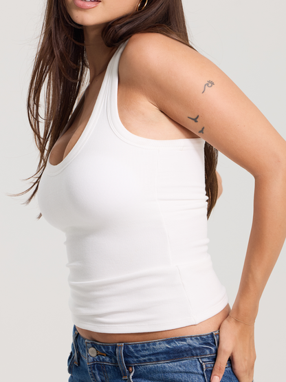 SculptEase Ribbed Racerback Tank