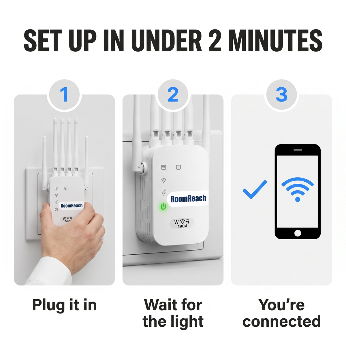 RoomReach Dual-Band WiFi Extender