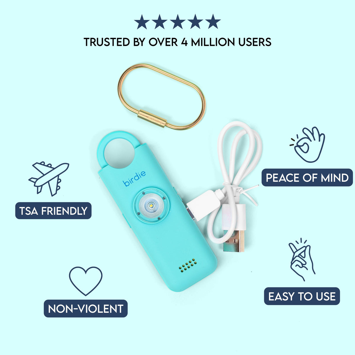 Birdie 3.0 Personal Safety Alarm for Women